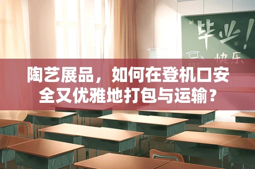 陶艺展品，如何在登机口安全又优雅地打包与运输？
