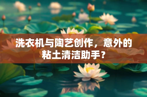 洗衣机与陶艺创作，意外的粘土清洁助手？