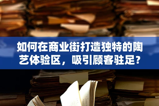 如何在商业街打造独特的陶艺体验区，吸引顾客驻足？