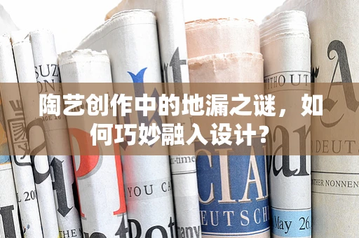 陶艺创作中的地漏之谜，如何巧妙融入设计？