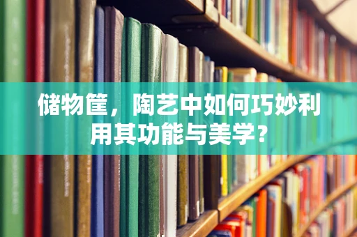储物筐，陶艺中如何巧妙利用其功能与美学？