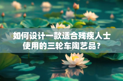 如何设计一款适合残疾人士使用的三轮车陶艺品？