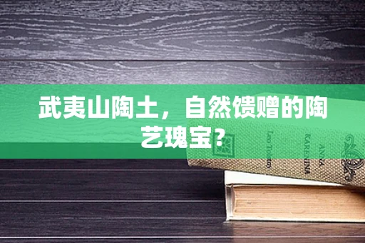 武夷山陶土，自然馈赠的陶艺瑰宝？