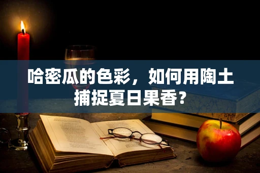 哈密瓜的色彩，如何用陶土捕捉夏日果香？