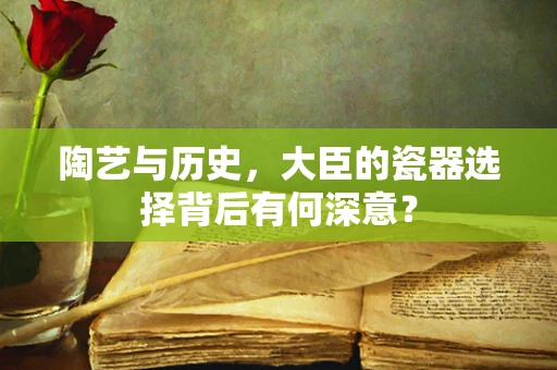 陶艺与历史，大臣的瓷器选择背后有何深意？