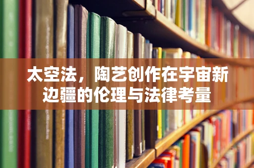 太空法，陶艺创作在宇宙新边疆的伦理与法律考量