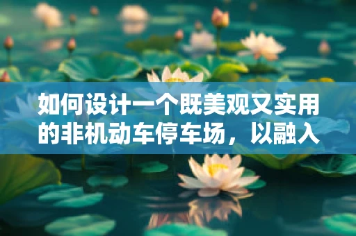 如何设计一个既美观又实用的非机动车停车场，以融入陶艺元素？