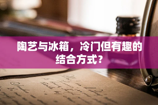陶艺与冰箱，冷门但有趣的结合方式？