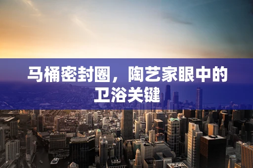 马桶密封圈，陶艺家眼中的卫浴关键