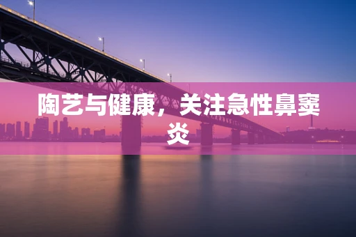 陶艺与健康，关注急性鼻窦炎