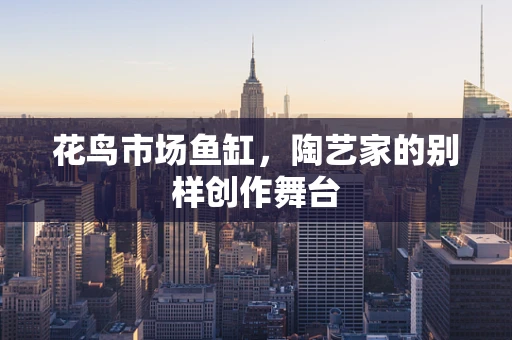 花鸟市场鱼缸，陶艺家的别样创作舞台